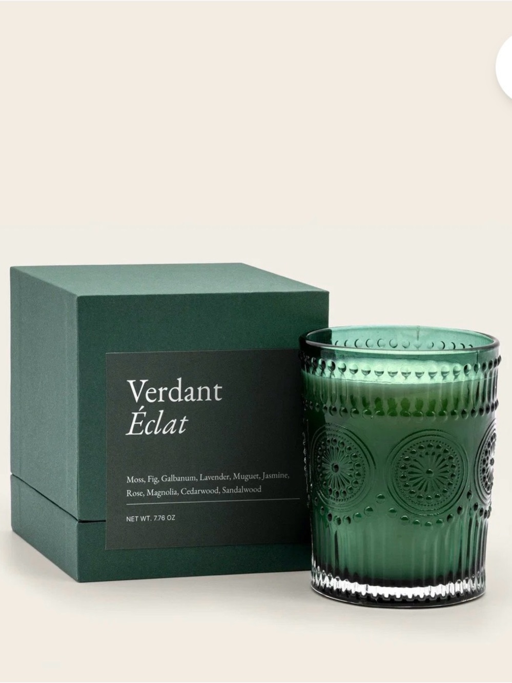 Verdant Éclat Italic Green Scented Candle
